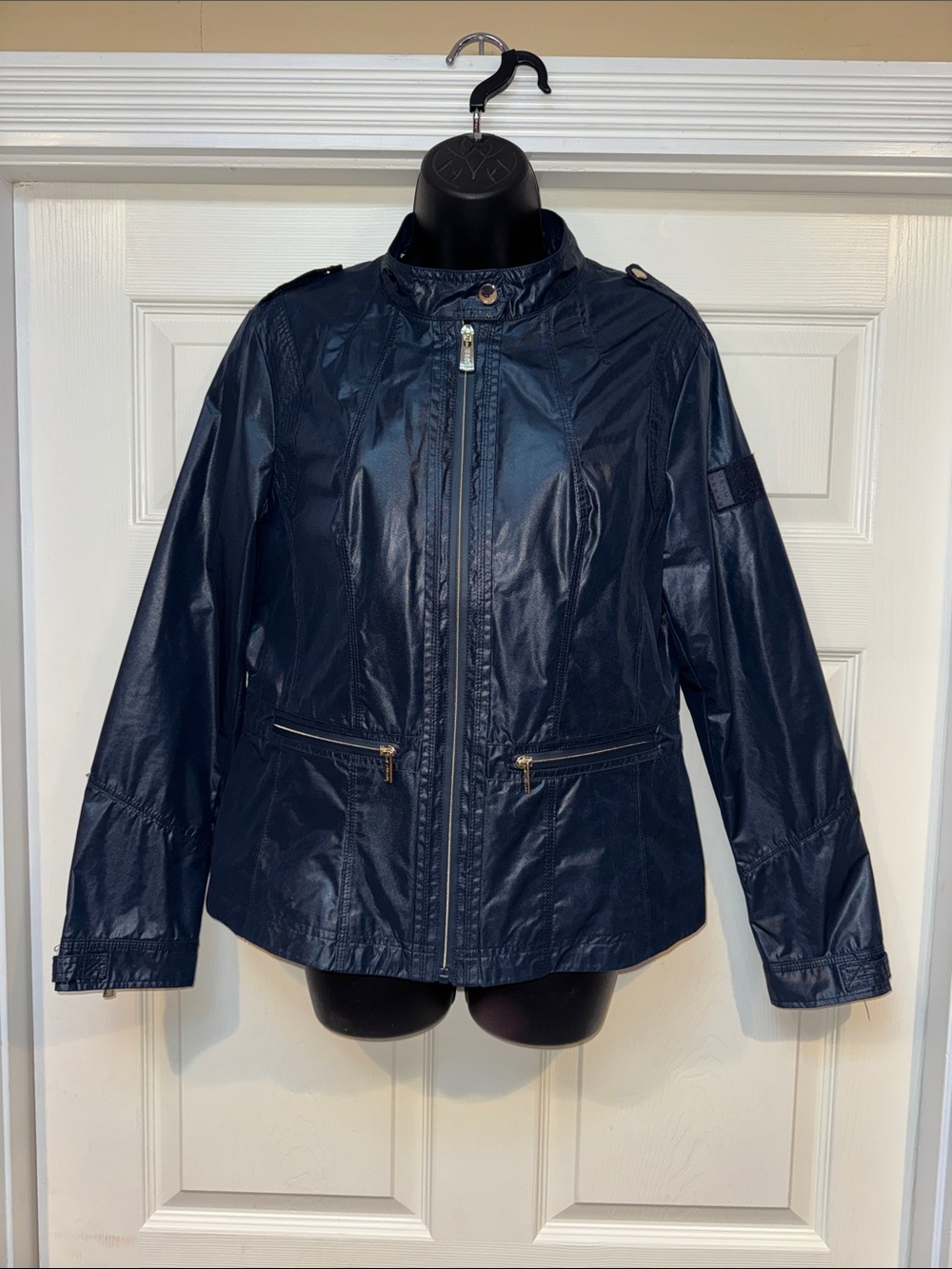 Yes Zee Navy Lightweight Women's Zip-Front Jacket